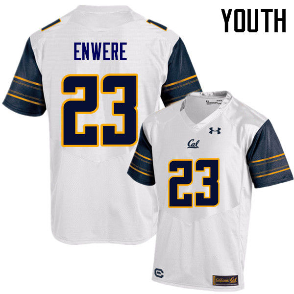 Youth #23 Vic Enwere Cal Bears (California Golden Bears College) Football Jerseys Sale-White - Click Image to Close
